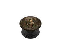 Frog Playing Banjo Vintage Forest Moon Dark Cottagecore PopSockets Adhesive PopGrip