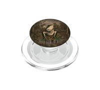Frog Playing Banjo Vintage Forest Moon Dark Cottagecore PopSockets PopGrip for MagSafe