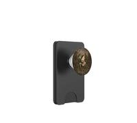 Frog Playing Banjo Vintage Forest Moon Dark Cottagecore PopSockets PopWallet for MagSafe