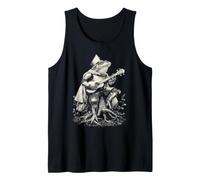 Frog Playing Guitar Folk Music Medieval Animal Guitarist Tank Top