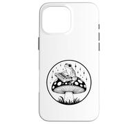 Frog Playing Synthesizer on Mushroom Case for iPhone 16 Pro Max