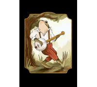 Frog Plays Banjo - Cottagecore Aesthetic Notebook: A5 (6x9) Naturecore and Fairycore notebook with 120 lined pages and weekdays for diary function