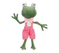 Frog Plush - Cute Animal Doll Stuff in Suspenders - Toddler Soothing Toy | Ultra Soft Stuffed Animal Plush Toys, Realistic for Baby
