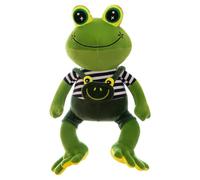 Frog Plush | Cute Smiling Silky Soft Throw Pillows | Adorable Stuffed Animals Plush Toys Doll | For Kids Girls Boys Women Home Bedroom Office Couch Shelf Desk Car Travel Birthday