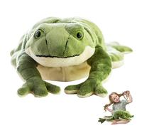 Frog Plush Cute Soft Realistic Frog Stuffed Animal Cotton Filled Stuffed Anti-static Machine Washable Plush, Large, 23.62x9.84inch, Soft Toys