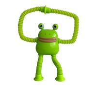 Frog Pop Tubes - Telescopic Animal Fidget Toy, Animal Telescopic Suction Cup Pop Tube, Stretchy Sensory Toy | Perfect for Children’s Educational Play, Sensory Development, Birthday Parties
