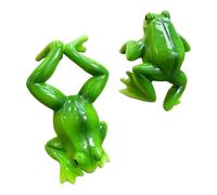 Frog Pot Hanger - Frog Garden Ornaments | Plant Ornament Toad Decoration, Realistic Animal Vase Hanger, Funny Frog Statue Set Of 2 Planter Terrarium Decor For Balcony Lawn Shelf Desk Garden