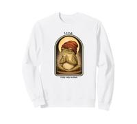 Frog Praying Christian Cottagecore Fully Rely on God Sweatshirt