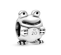 Frog Prince Charming Charm 925 Silver Compatible with Pandora Charms, silver chain Bracelet, Trollbeads, Chamilia and Biagi.…