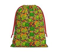 Frog Print Comfort Drawstring Gift Convenient Bags Reusable Holiday Party Daily Organization