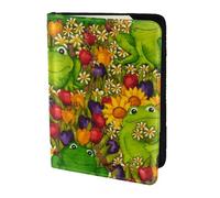 Frog Printing Passport Holder, Travel Essentials,Card And Passport Anti Theft Wallet,Sized To Fit All Standard Passports