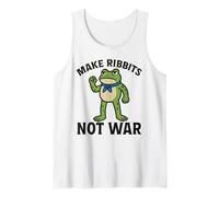 Frog Protesting Against The System | Ribbits Not War Tank Top