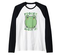 Frog Pun Forget About It Funny Humor Animal Raglan Baseball Tee