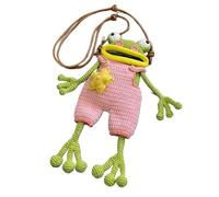 Frog Purse - Cute Animal Handbag for Girls | Soft Faux Leather with Adjustable Strap, Fun Frog Design Coin Pouch Small Shoulder Bag for Daily Use, Cross Body Bags