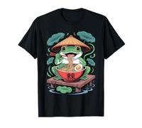 Frog Ramen Spicy Flavor Fun Hat Chopsticks T-Shirt