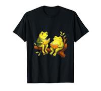 Frog Reading Duo - Vintage Lovers T-Shirt