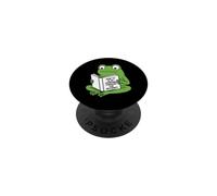 Frog Reading How To Slap Someone Internet Humor PopSockets Adhesive PopGrip
