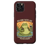 Frog Red Wine Alcohol Politics Sarcasm Case for iPhone 11 Pro