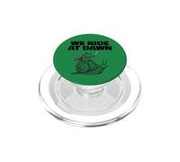 Frog riding Snail We Ride at Dawn PopSockets PopGrip for MagSafe