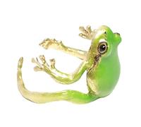 Frog Ring - Adjustable Animal Jewelry | Open Ring - Nature Theme Accessory - Playful Metal and Resin for Women and Men, Adds a Stylish Touch to Any Dice Outfit, Se référer à la description, Metal +