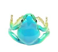 Frog Ring - Frog Ring | Adjustable Resin Animal Earrings, Open Frog Rings for Boys, Girls and All Ages, Fare riferimento alla descrizione, Metal, No Gemstone