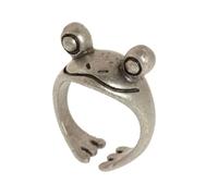 Frog Rings, Frog Ring | Elegant Animal Frog Rings, Cute Animal Rings for Couples, Celebrate Christmas, Birthday, with Friends and Family, riferimento alla descrizione, Metal, Please