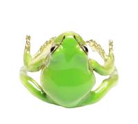 Frog Rings | Tree Frog Ring | Funny Adjustable Open Cool Nature-Themed Jewelry For Women Men Boys Girls Animal Lovers