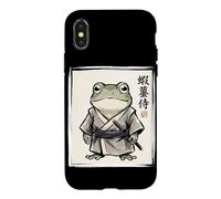 Frog Samurai Japanese Warrior Vintage Ukiyo-e Japan Culture Case for iPhone X/XS