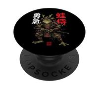Frog Samurai Vintage Japanese Warrior PopSockets Adhesive PopGrip