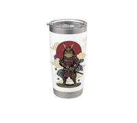 Frog Samurai Vintage Japanese Warrior Stainless Steel Insulated Tumbler