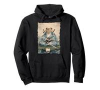 Frog Samurai Warrior Katana Ukiyoe Ronin Pullover Hoodie