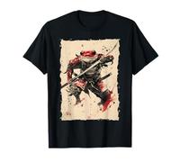 Frog Samurai Warrior Katana Ukiyoe Ronin T-Shirt