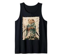 Frog Samurai Warrior Katana Ukiyoe Ronin Tank Top