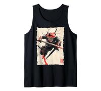 Frog Samurai Warrior Katana Ukiyoe Ronin Tank Top