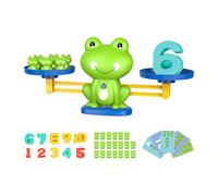 Frog Scale Math Counting With Frog Balancing Learning Game And Cards For Preschool And Girls (Green, 34cm)