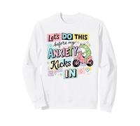 Frog Scooter Act Before Anxiety Starts Humor Sweatshirt