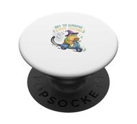 Frog Scooter Wizard Off to Survive State Testing PopSockets Adhesive PopGrip