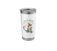 Frog Scooter Wizard Off to Survive State Testing Stainless Steel Insulated Tumbler