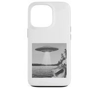 Frog Selfie With Alien UFO Funny Frog Gift For Men Women Kid Case for iPhone 13 Pro