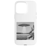 Frog Selfie With Alien UFO Funny Frog Gift For Men Women Kid Case for iPhone 15 Pro Max