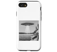 Frog Selfie With Alien UFO Funny Frog Gift For Men Women Kid Case for iPhone SE (2020) / 7 / 8