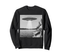 Frog Selfie With Alien UFO Funny Frog Gift For Men Women Kid Sweatshirt