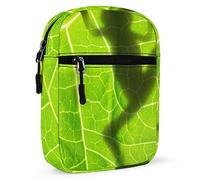 Frog shadow on Green Leaf Adjustable Fanny Waist Pack Pouch, Waterproof Crossbody Runners Bag Wallet for Gym Hiking Fitness Women Men 6.1 x 2.2 x 7.9 inch