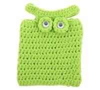 Frog Shape Cotton Lizard Sweater for Leopard Geckos, Green Knitwear