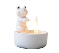 Frog Shaped Ceramic Candlestick - Frog Candlestick Decoration, Ceramic Candlestick Decoration | Attractive Frog Table Decorations for Cabinets, Bedside Cabinets, Bedside Cabinets,
