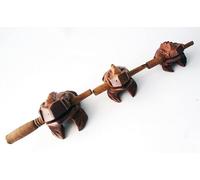 Frog-shaped Croaking Tube Toad Device Wooden Frog Guiro Rasp Wood Stick