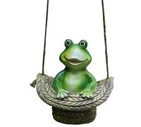 Frog Shaped Ornament Outdoor Simulation Frog Pendant Terrace Courtyard Art furnishings Decoration Landscape Garden Craf Lawn Resin Animal Decoration Art Decor,B Art collection