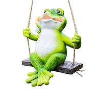 Frog Shaped Ornament Outdoor Simulation Frog Pendant Terrace Courtyard Art furnishings Decoration Landscape Garden Craf Lawn Resin Animal Decoration Art Decor,B Art collection