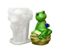 Frog Silicone Mold,Coffee Frog Reusable Statue,Animal Decoration Sculpture Resin Mold | for Epoxy Clay Candle Making Outdoor Home Yard Backyard Patio Driveway Window Room