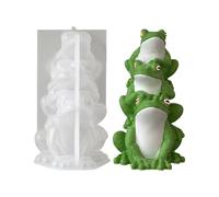 Frog Silicone Molds for Candle Making,3D Frog Candle Making Mold - Aromatherapy Plaster Mold - For Cement Soap Plaster Resin Home Decoration DIY Beginners Family Friends Party